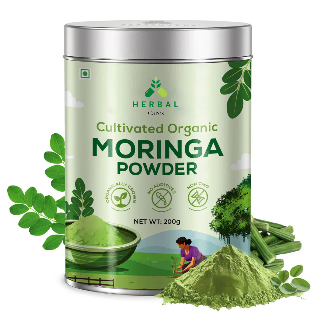 🌿 Herbal Cares Organic Moringa Leaf Powder